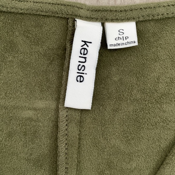 Kensie green suede pullover dress - Picture 10 of 13